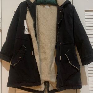 Brand new Zara Kid's Outerwear Collection Hooded coat. Sz 8 to 10  boy or girl